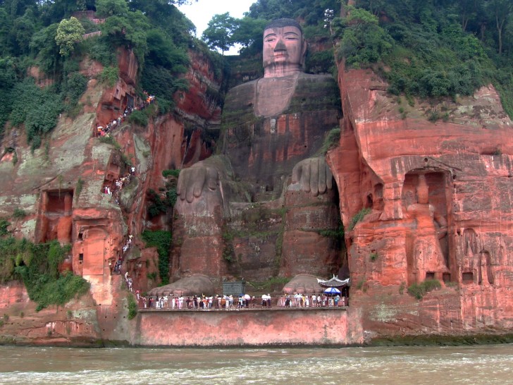 De grote Boeddha van Leshan in China