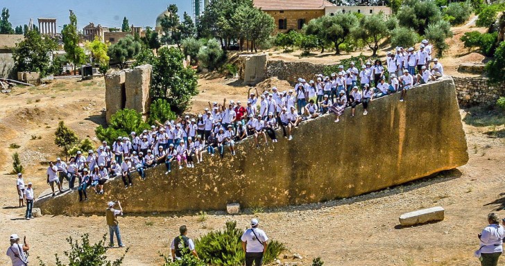 De ruïnes van Baalbek in Libanon